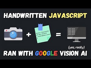 Running Handwritten JavaScript with Google Vision AI