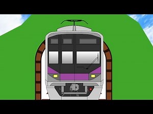 【赤ちゃんが喜ぶ】トンネルから電車が いないいないばぁっ！子供向け乗り物アニメ