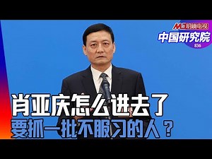 芯片业的黑洞，抓肖亚庆是警告他的后台？还要不要抓政治局委员；要抓一批不服习的人？ ｜中国研究院(第836期）