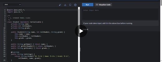 #java #studentmanagementsystem #oop #internshipexperience #codsoft #programming #softwaredevelopment #learningjourney | Kajal Shinde