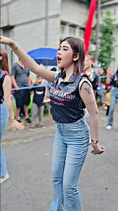 Salsabila's first performance in the city of Nganjuk