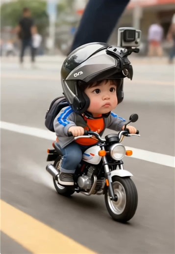 Cara Edit Video Mini Manusia Naik Motor dengan AI
