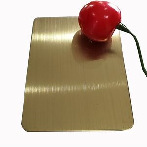 [Hot Item] Golden Surface Stainless Steel Material Sheet with Customized Choice