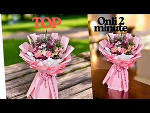 10 Roses Arrange Flowers Bouquet. Flowers wrapping Techniques || Flowers Bouquet Arrangement