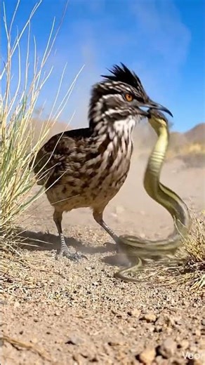 Roadrunner vs Snake – Crazy 8 Second Battle! 🐍🔥 #wildlife
