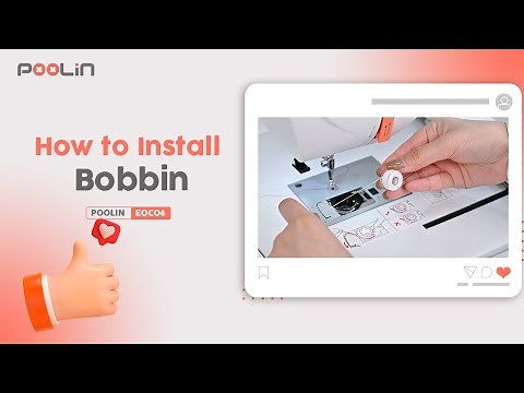 How to Install Bobbin of Poolin EOC06 Embroidery Machine For Beginners