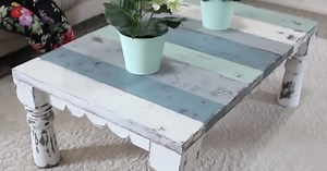 DIY Farmhouse Coffee Table Craft Tutorial