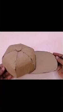 How To Make Cap Fom Cardboard - Hat Cardboard #diy #origami #craft #hat #crafts #shorts