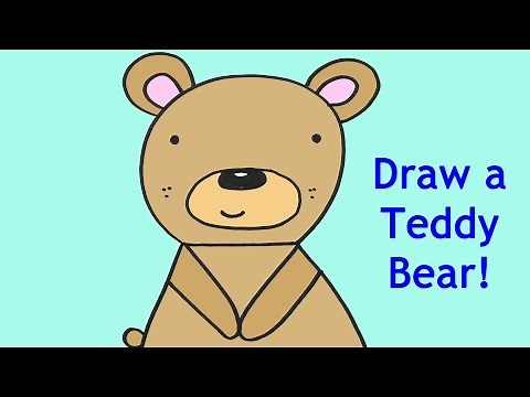 How to Draw a Cartoon Baby Teddy Bear Easy Drawing Tutorial for Kids