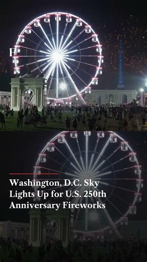 Washington, D.C. Sky Lights Up for US 250th Anniversary Fireworks | Firstpost News