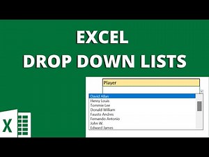 How to Create Excel Drop Down List
