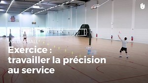Exercice de service : travailler la précision - Apprendre à jouer au volley | Sikana