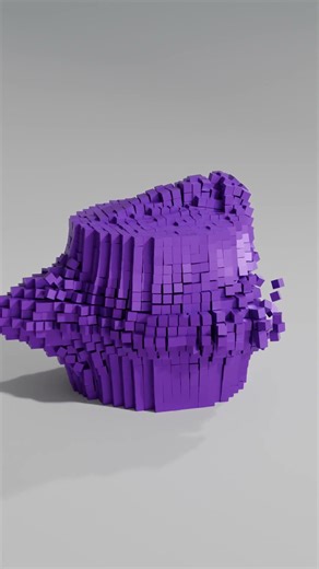 Destruction of a Cylinder in slow motion #satisfying #animation #3danimation #blender3d #blender