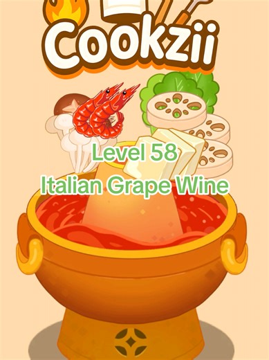 Cookzy: Cozy Cooking ASMR Level 58 | Italian Grape Wine #cookzy #cozycooking #cookinggame #asmrgame #walkthrough