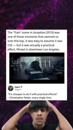 The 'Train' scene in Inception (2010) was one of those moments that seemed so over-the-top,