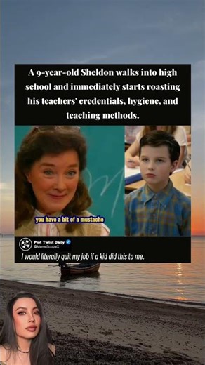 9-Year-Old Bullies Teachers #shorts #YoungSheldon #SchoolLife #SavageMoments #Cringe #HighSchool