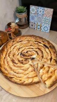 Tarte aux pommes à la crème pâtissière 🤤 #tartelette #tarteauxpommes #recettegourmande #patisserie