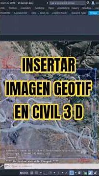 How to insert a GeoTIFF image in Civil 3D #civilengineering #civil3d #surveying