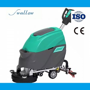 [Hot Item] 17 Inch Single Brush Manual Hand Push Washing Machine Hotel Carpet Cleaning Machine Factory Commercial Floor Scrubbing Machine Floor Scrubber
