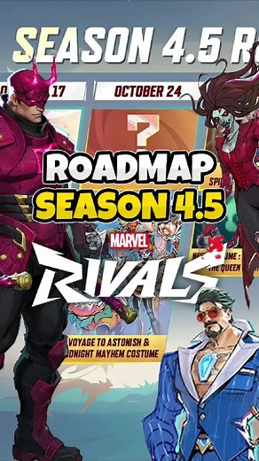 Marvel Rivals Season 4.5 Roadmap Overview