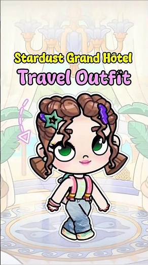 ✨️Travel Outfit Tutorial ✨️ stardust grand hotel | Avatar world #pazu