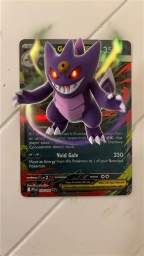 Mega Gengar EX 💜 | Powerful & Creepy Pokémon Card Reveal 👻