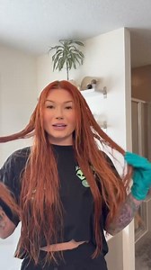 The fabulous @abbeybrookee refreshes her red tones using Schwarzkopf Professional #ChromalD Bonding Color Mask 7-77 for a fiery finish! 🔥 Chroma ID semi-permanent colour masks offer customisable colour toning, enhancing and refreshing! ✨ Fibrebond Technology ✨ Deep conditioning and instant shine ✨ 100% colour flexibility ✨ 10-15 washes Shop at Capital Hair & Beauty now in-store or online! - https://loom.ly/fX5mAoc | Capital Hair & Beauty