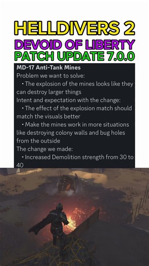 MD-17 Anti-Tank Mines BUFF After Patch Update 7.0.0 - Helldivers 2