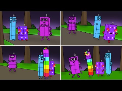 Compilation, Numberblocks 5 and Numberblocks 6 were made to cry by Octoblocks