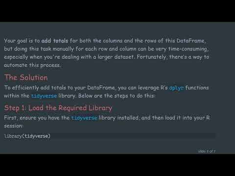 How to Easily Add Totals to All Rows and Columns in a DataFrame