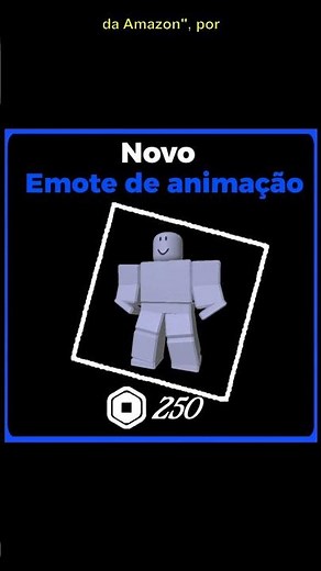 Novo pacote de animação Unboxed Amazon! #Roblox #NoticiasRobloxBR