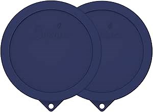 Silicone Replacement Lids for Pyrex Sculpted Glass Mixing Bowls（Lids For 7402-s 1.3Qt）