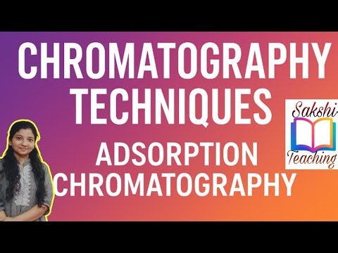 Chromatography techniques (adsorption chromatography) | क्रोमॅटोग्राफी तंत्रे