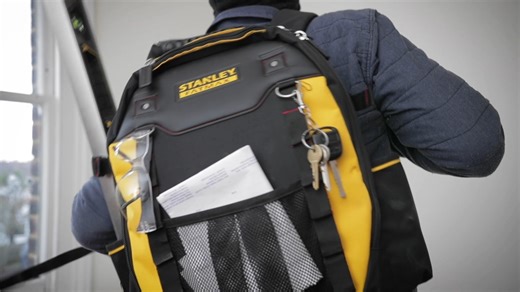 Stanley Tool Bag Backpack — built for the pros on the go! 🧰 Durable, comfortable, and designed for hands-free efficiency on the job site. #stanley #matus #equipment #DIY #hardworkingbrands #handtools | MATUS South Africa