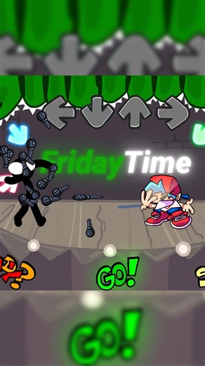 FNF Stickman Playground Test VS Gameplay #shorts