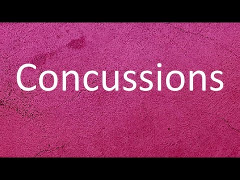 Pronunciation, meaning and usage of the word "Concussions". (in Hindi and English)