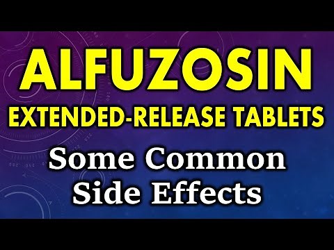 Alfuzosin side effects | common side effects of alfuzosin HCl extended release tablets