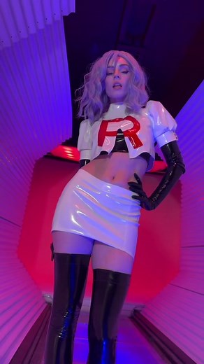 Jessie or James?? #transition #pokemon #cosplay #latex @RACHALLDAY