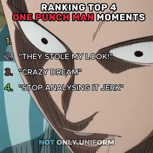 RANKING TOP 4 ONE PUNCH MAN MOMENTS
