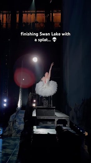 Backstage view of the ending of Swan Lake