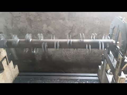 flail shaft undergoes dynamic balancing