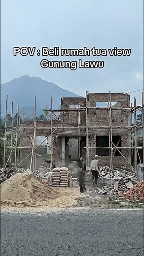 RENOVASI RUMAH TUA JADI INDUSTRIAL VILLA POV Lo nemu harta karun rumah tua dengan view gunung
