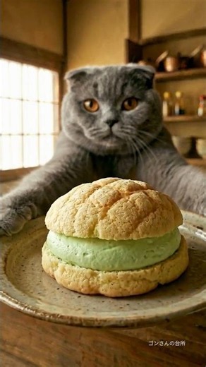 【音フェチ】ザクふわ特製メロンクリームメロンパン / Melon Cream Melon Bread 🍈🍞 #cookingasmr