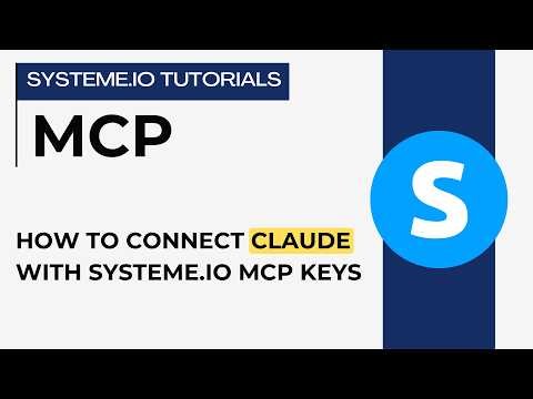 How to connect Claude with your systeme.io account using MCP keys | systeme.io tutorials