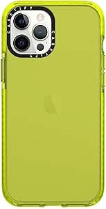CASETiFY Impact Case for iPhone 12 Pro Max - Neon Yellow Clear
