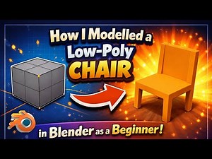 How i Modelled a Low-Poly Chair in Blender as a beginner!