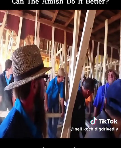 Amish DIY Project: Collaborative Building Technique