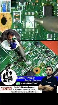 How to replace IC in laptop #AKinfo #laptoprepair #ICreplace #deadlaptop #motherboardrepair