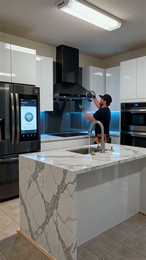 Plain Kitchen to Ultra Modern Smart Kitchen 🍽️ | Futuristic Kitchen Transformation