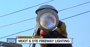 Freeway lighting improvements coming in Detroit